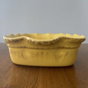 De Silva Pottery Terracotta Yellow Casserole Serving Baking Dish